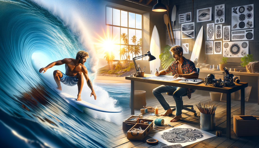 Successful Laguna Beach Surfer's DTF Journey to Creating Custom UV Stickers