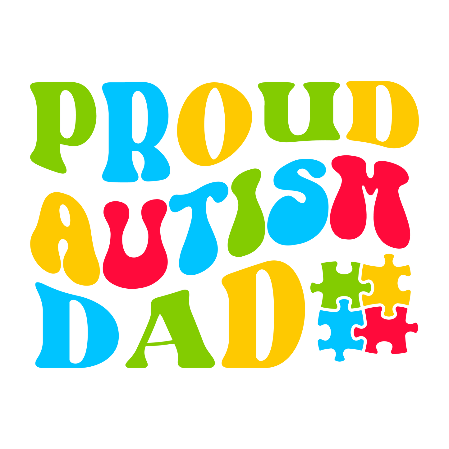 PROUD DAD DTF Ready to Press Designs – ready to press DTF transfer by DTF Orange County, printed by DTF Orange County in Orange County.