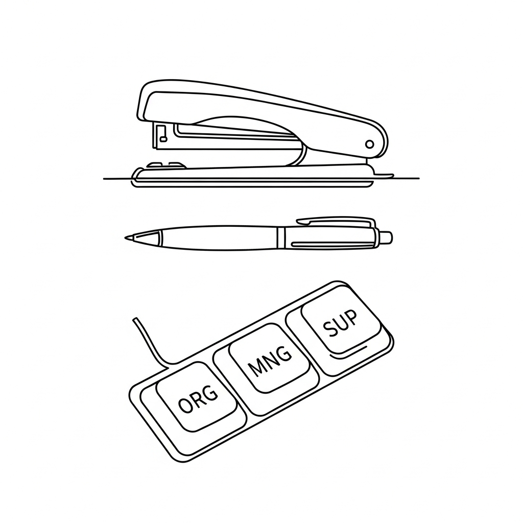 Administrative Professionals Day minimalist line art DTF heat transfer design, ready to press, centered vector style illustration with clean outlines and high contrast colors, suitable for t-shirts and hoodies