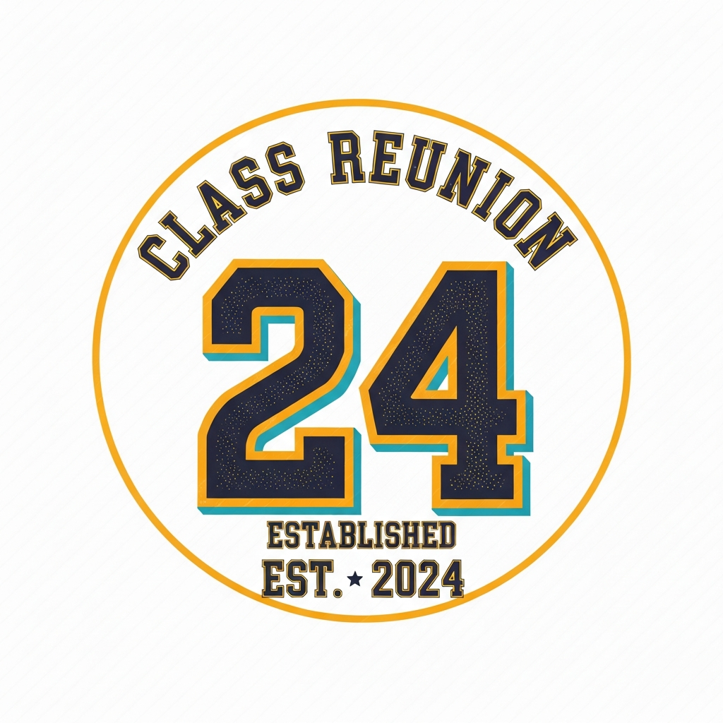 Bold typography class reunion ready-to-press DTF heat transfer graphic with high-contrast colors and clean vector-style design, suitable for t-shirts hoodies and apparel