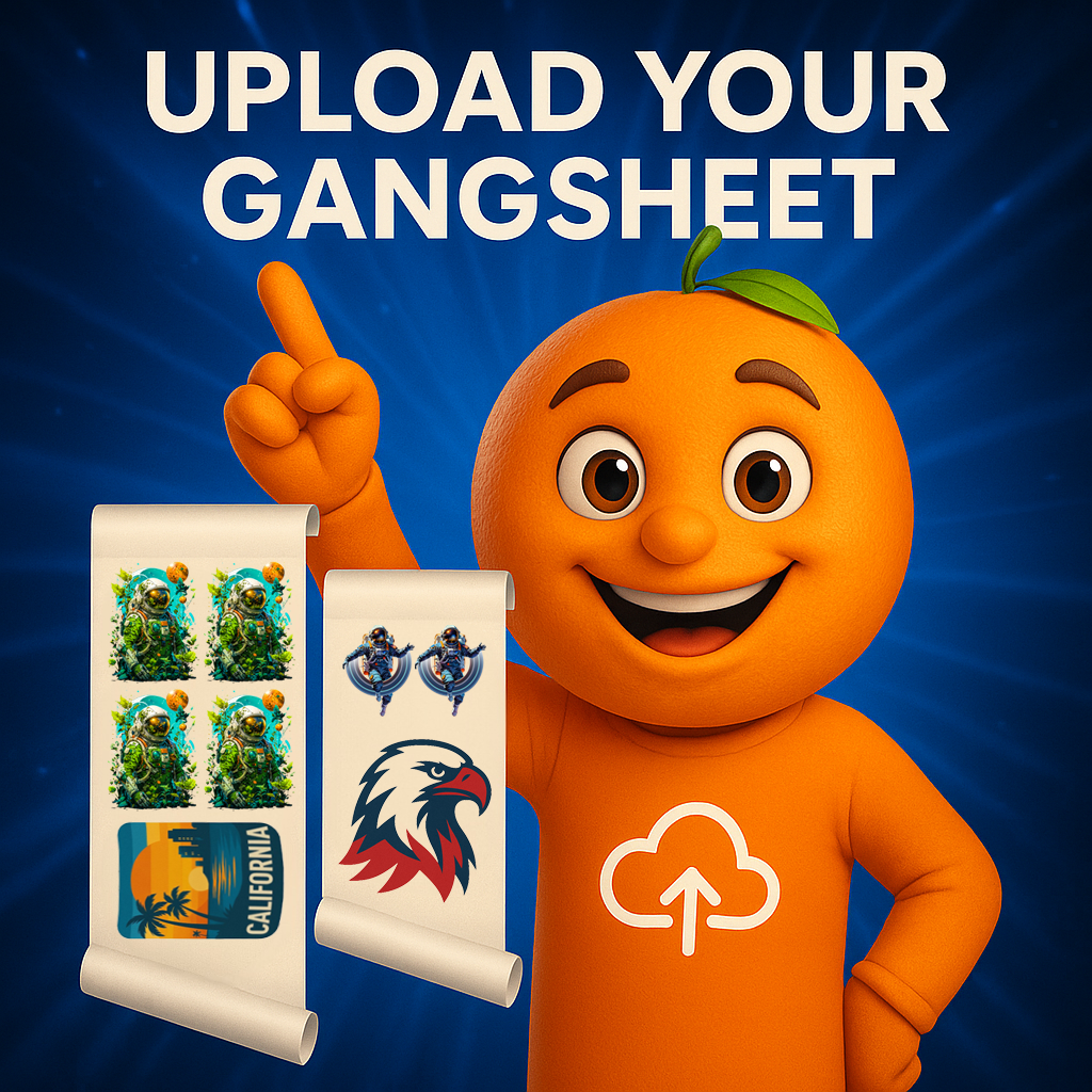 Upload DTF Gang Sheet β upload your custom DTF gang sheet for fast printing by DTF Orange County in Orange County, California.