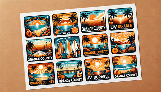 10 Summer Aesthetic UV DTF Sticker Trends for Orange County Design Inspiration