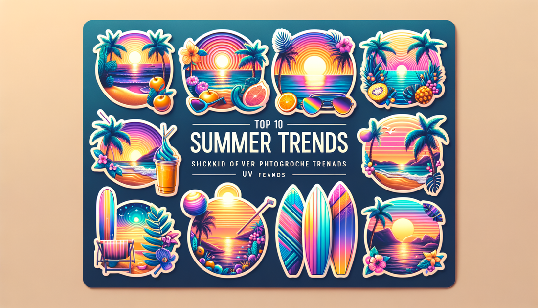 Top 10 Summer Aesthetic UV DTF Sticker Trends
