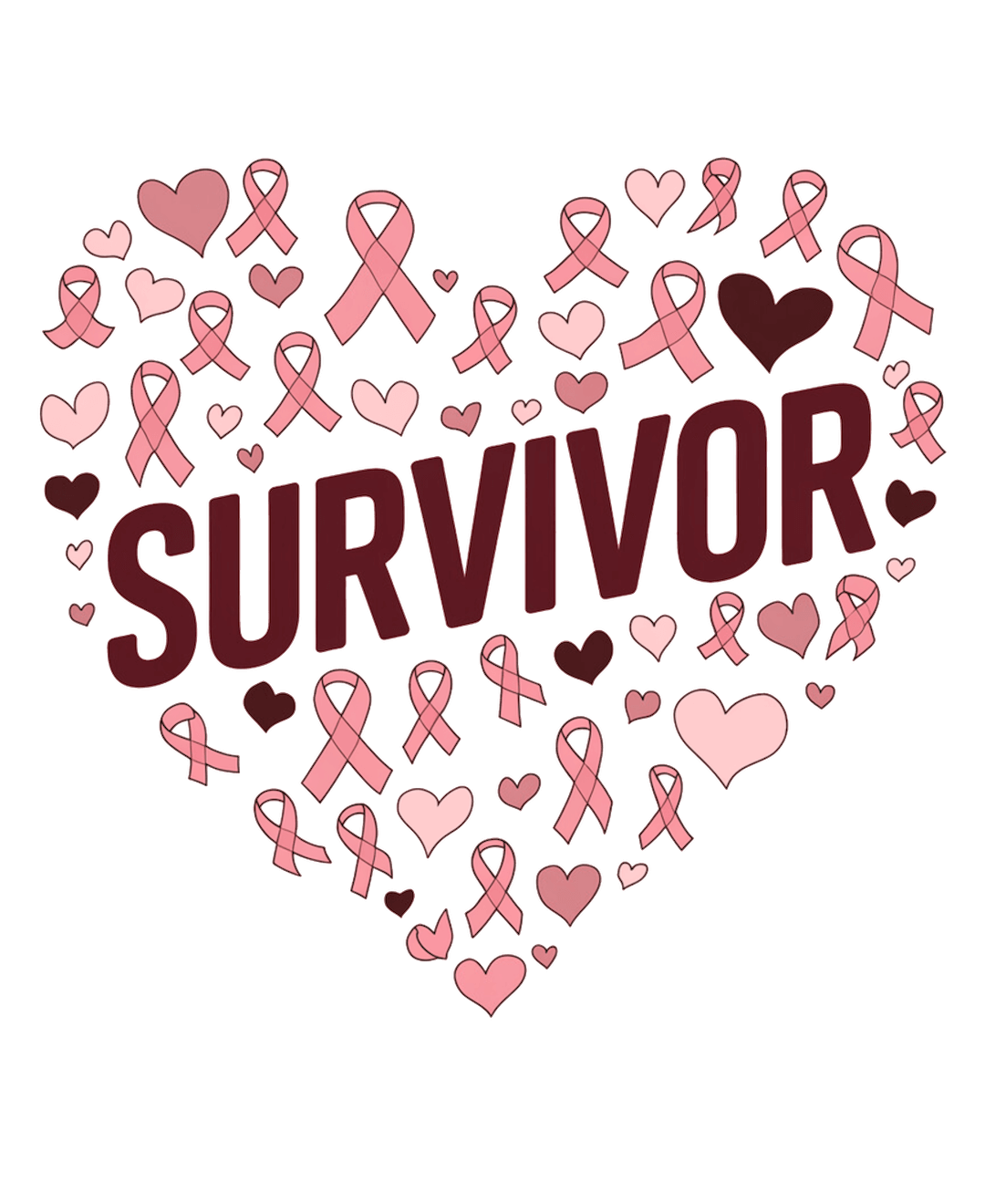 SURVIVOR – DTF Ready To Press Design – ready to press DTF transfer by DTF Orange County, printed by DTF Orange County in Orange County.