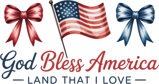 GOD BLESS AMERICA – DTF Ready To Press Design – ready to press DTF transfer by DTF Orange County, printed by DTF Orange County in Orange County.