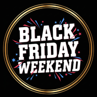Black Friday Weekend bold typography ready to press DTF heat transfer graphic with high contrast design, suitable for t-shirts, hoodies, and apparel