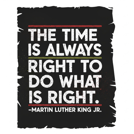 Martin Luther King Jr. Day grunge distressed lettering ready to press DTF heat transfer graphic for t-shirts and hoodies