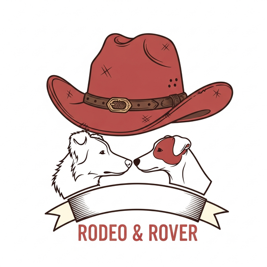 Dog Mom Day western cowboy vintage style ready to press DTF heat transfer graphic with bold vector illustration and high contrast colors, suitable for t-shirts, hoodies, and tote bags