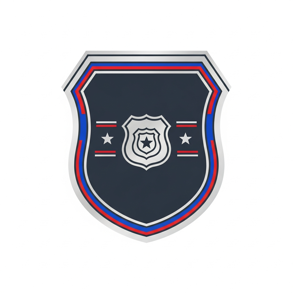 Law Enforcement Appreciation Day badge emblem style ready to press DTF heat transfer design with high contrast vector illustration for t-shirts and hoodies