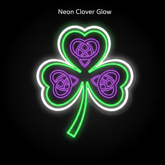 St. Patrick's Day neon glow style ready to press DTF heat transfer graphic with high contrast colors and vector style illustration, suitable for t-shirts hoodies and apparel
