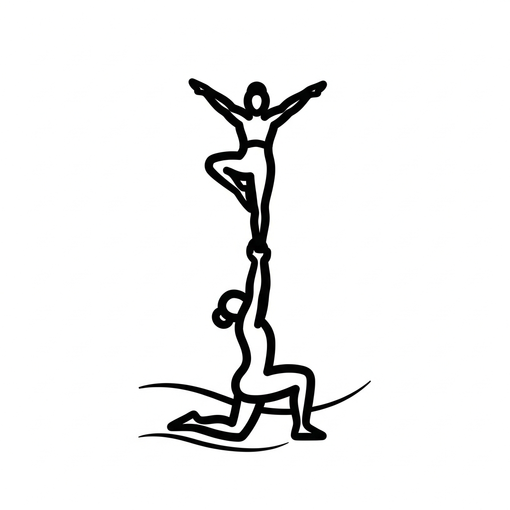 Minimalist line art cheer season DTF heat transfer graphic, ready to press design with high contrast vector style illustration, suitable for t-shirts hoodies and tote bags