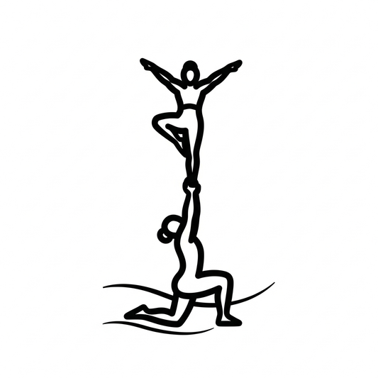 Minimalist line art cheer season DTF heat transfer graphic, ready to press design with high contrast vector style illustration, suitable for t-shirts hoodies and tote bags