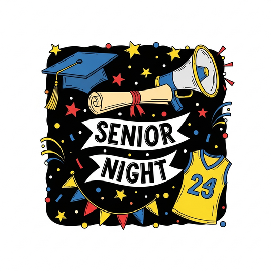 Picture of a Senior Night DTF Transfer design