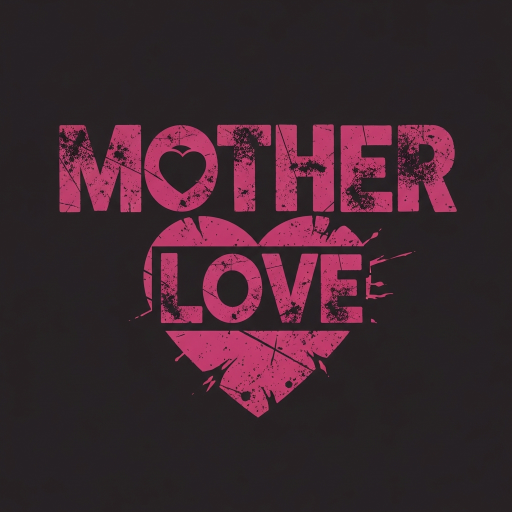 Mother's Day grunge distressed lettering ready to press DTF heat transfer graphic design for t-shirts and hoodies