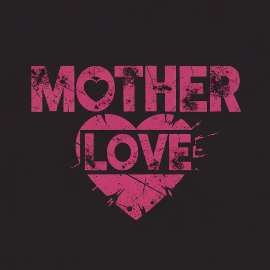 Mother's Day grunge distressed lettering ready to press DTF heat transfer graphic design for t-shirts and hoodies