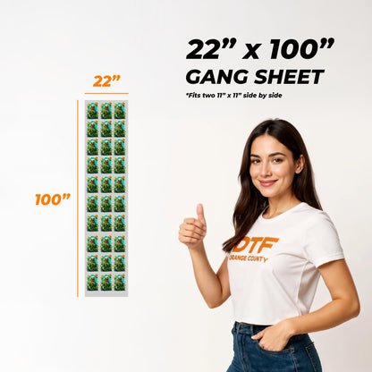 UV DTF Sticker Gang Sheet Builder – build custom UV DTF sticker gang sheets online with DTF Orange County, serving Orange County and Southern California.