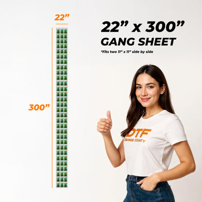 Upload DTF Gang Sheet – upload your custom DTF gang sheet for fast printing by DTF Orange County in Orange County, California.